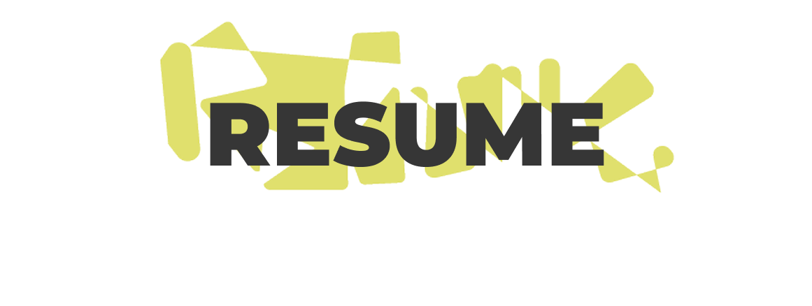 resume header text pink